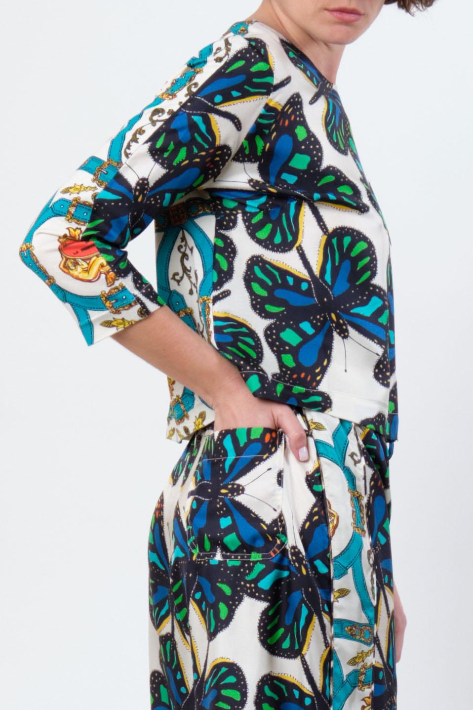 La Prestic Ouiston Top KELLY – Mix Big Papillon Bleu