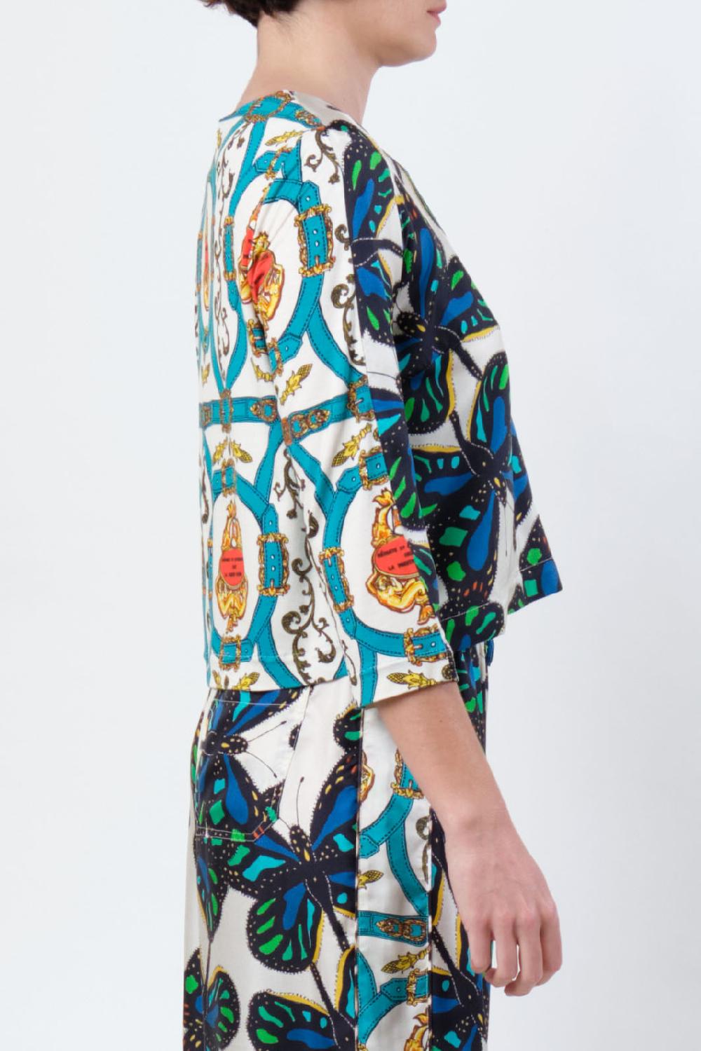 La Prestic Ouiston Top KELLY – Mix Big Papillon Bleu