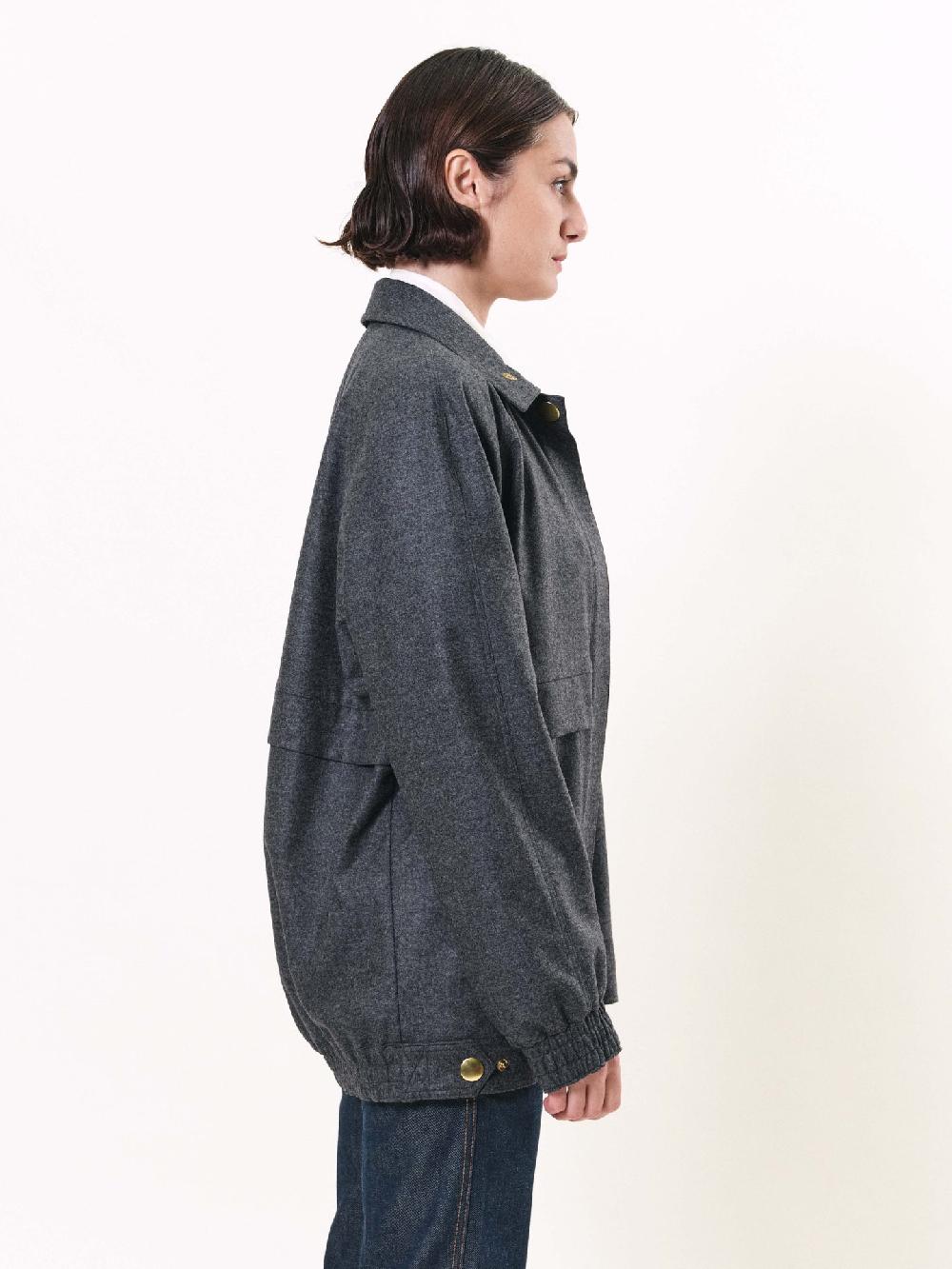 La Prestic Ouiston Veste DINGUE – Flanelle Grise