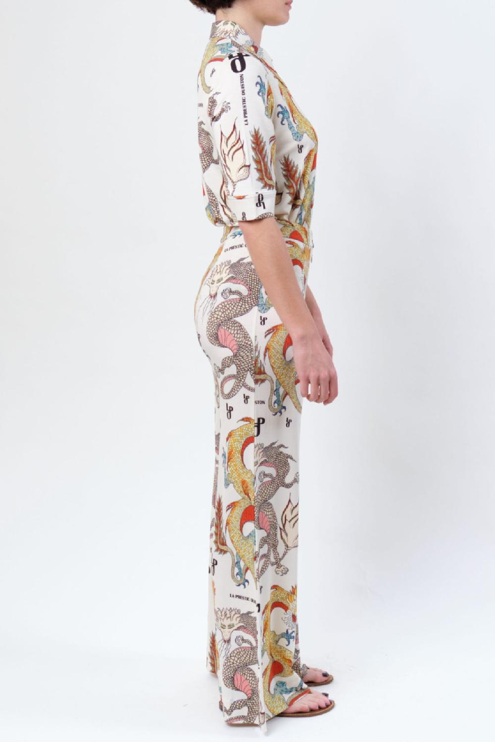 La Prestic Ouiston Pantalon GIUDECCA – Dragon LPO écru