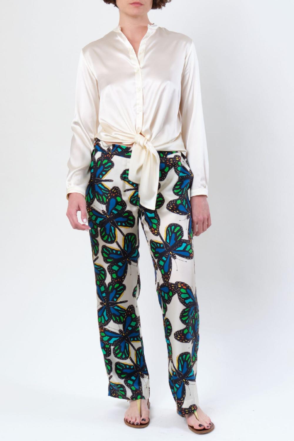 la prestic ouiston Pantalon LUCKY – Big Papillon bleu