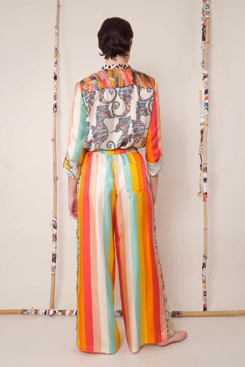 La Prestic Ouiston Pantalon RING – Mix Raye Multi Acidulé