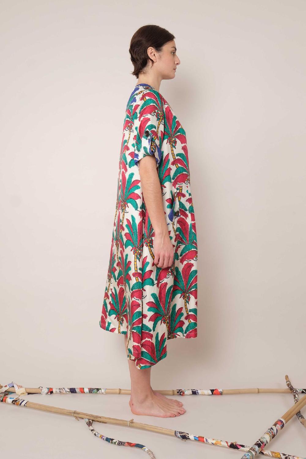 La Prestic Ouiston Robe ARRADON – Mix Palmeraie Fuchsia