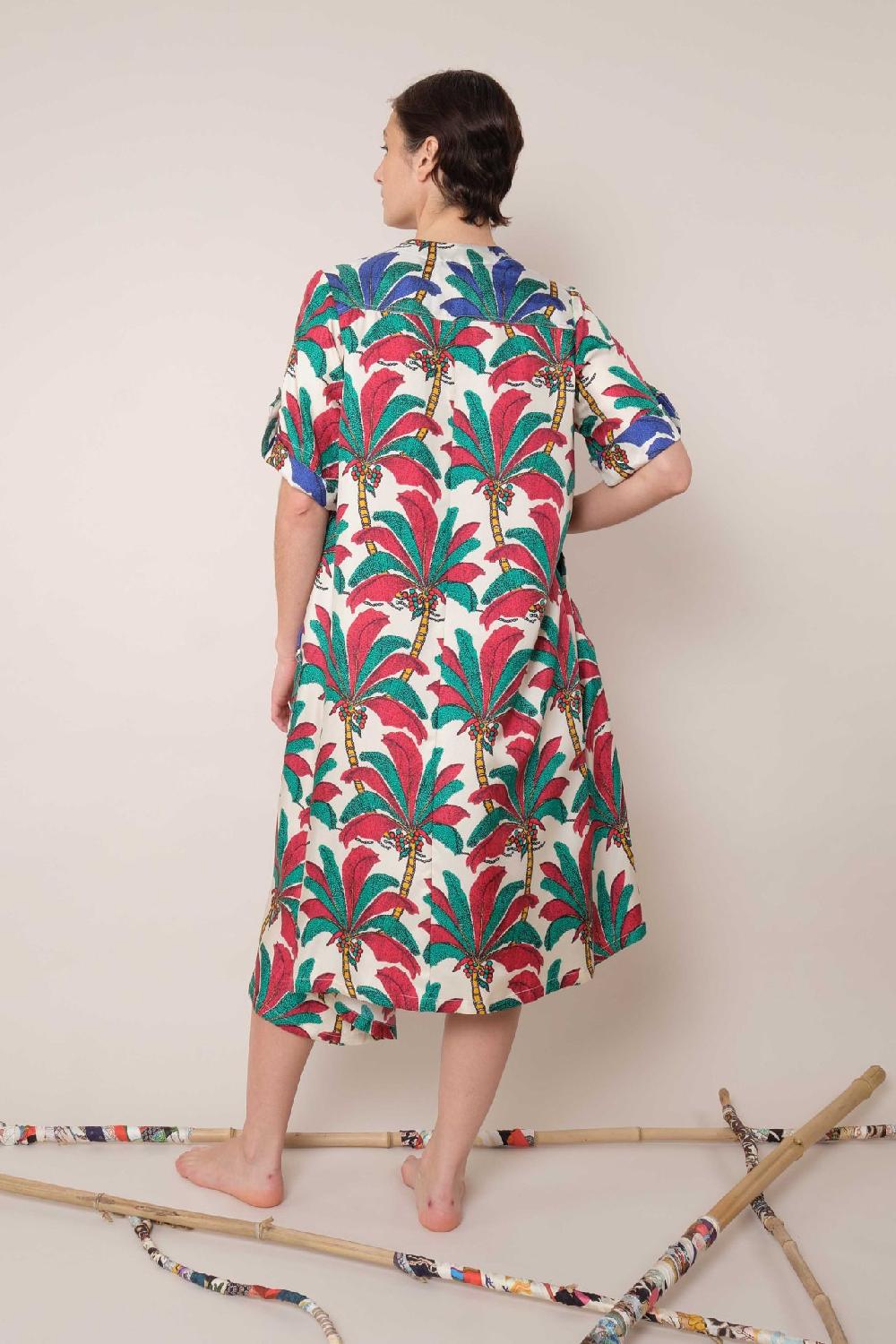 La Prestic Ouiston Robe ARRADON – Mix Palmeraie Fuchsia