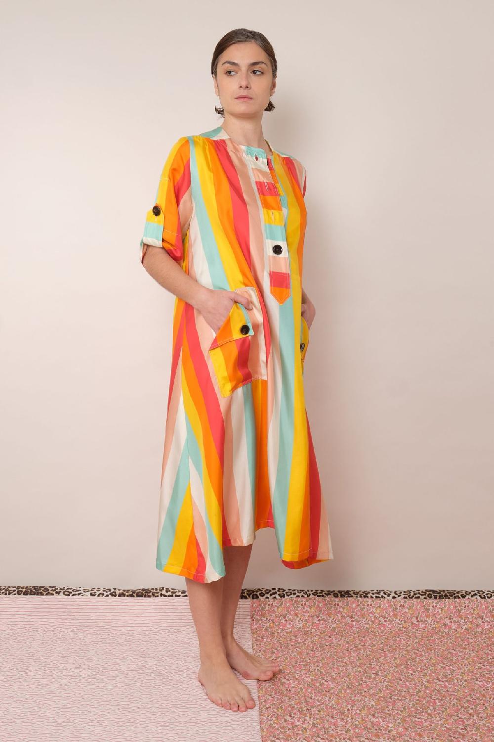 La Prestic Ouiston Robe ARRADON – Mix Raye Multi Acidulé