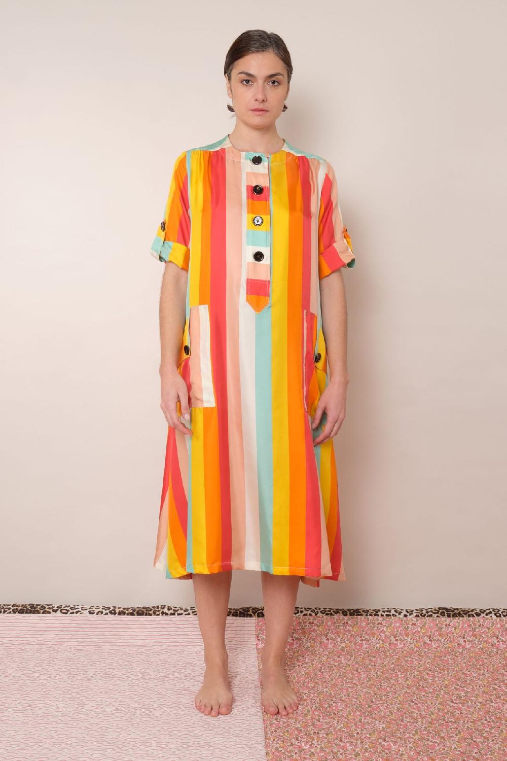 la prestic ouiston Robe ARRADON – Mix Raye Multi acidulé