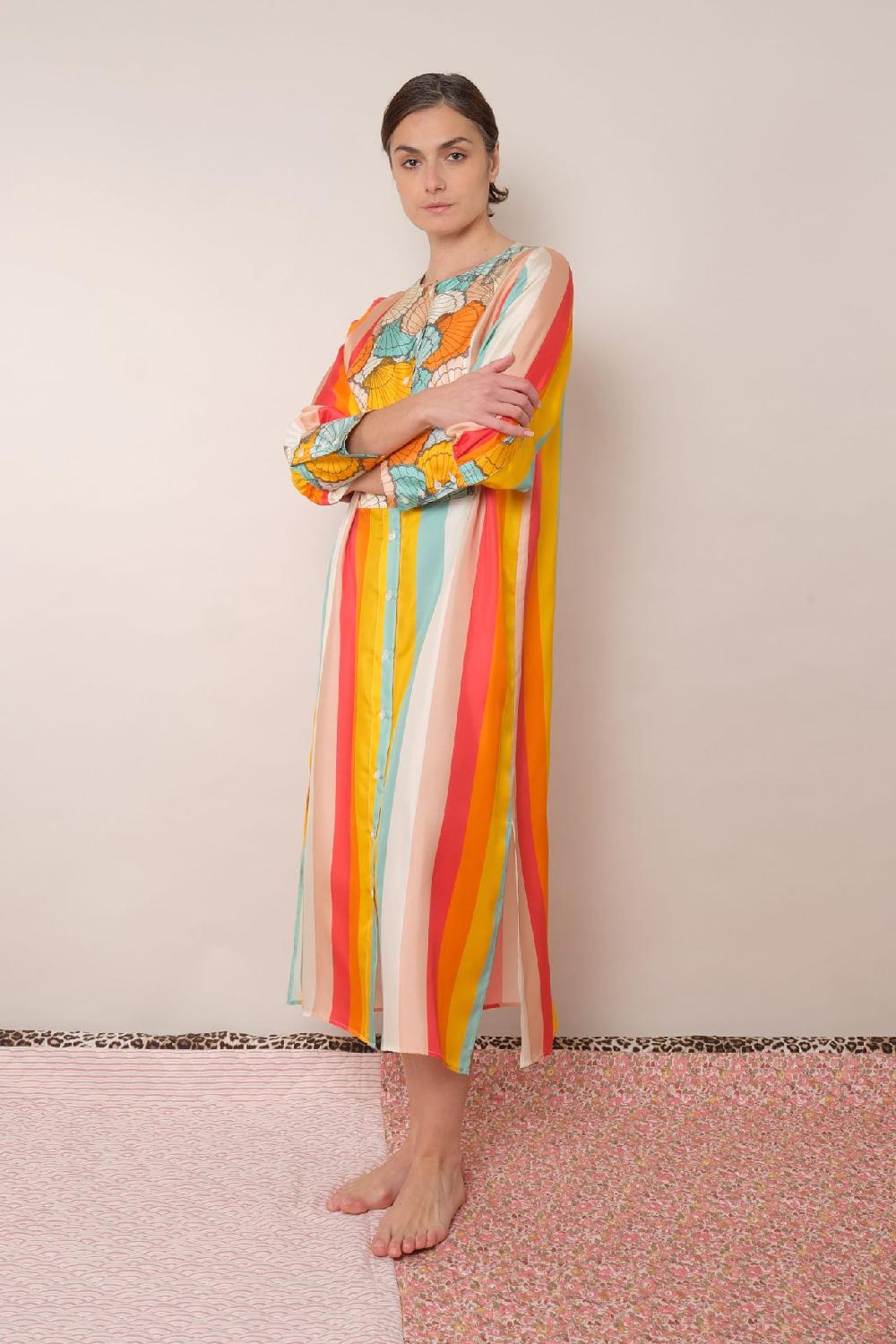 La Prestic Ouiston Robes CABOURG – Mix Raye Multi Acidulé