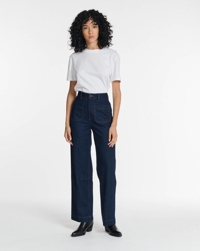 Lab Dip Jeans Droit Large DENIM SAMUEL