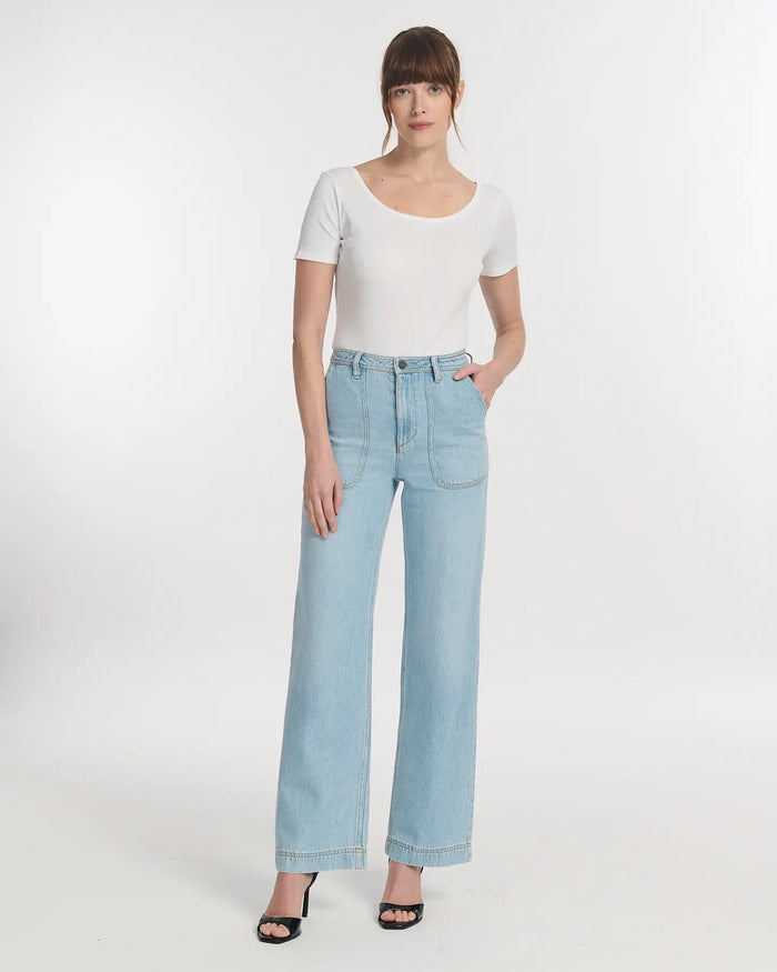 Lab Dip Jeans Droit Large DENIM TENCEL SPERONE