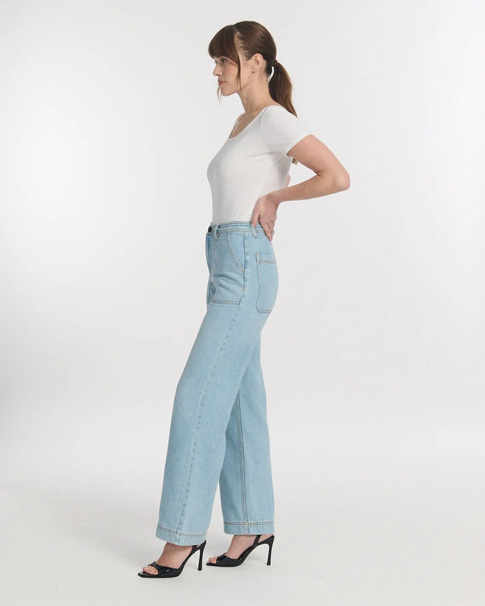 Lab Dip Jeans Droit Large DENIM TENCEL SPERONE