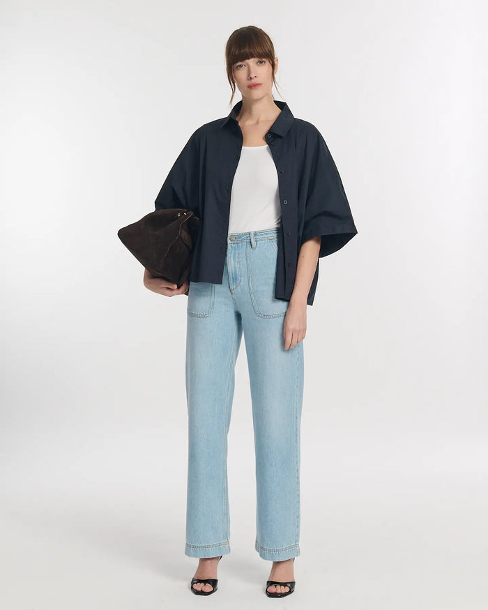 lab dip Jeans droit large DENIM TENCEL SPERONE