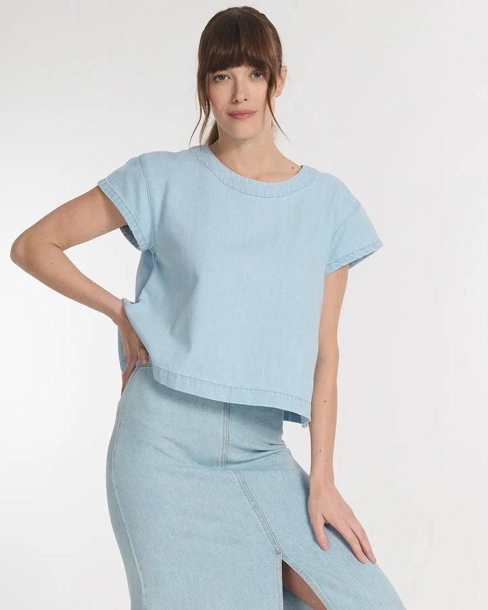 Lab Dip Top Loose DENIM TENCEL CLIO