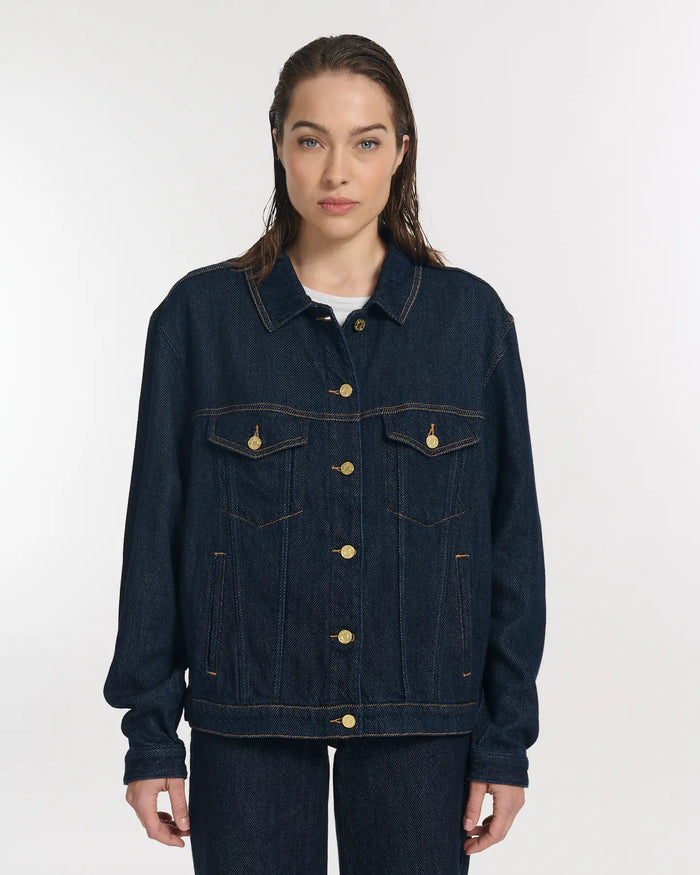 Lab Dip Veste Droite DENIM 3D BRODY
