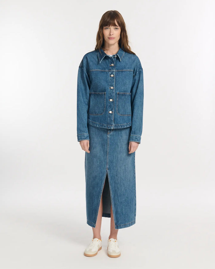 lab dip Veste droite DENIM BETTY