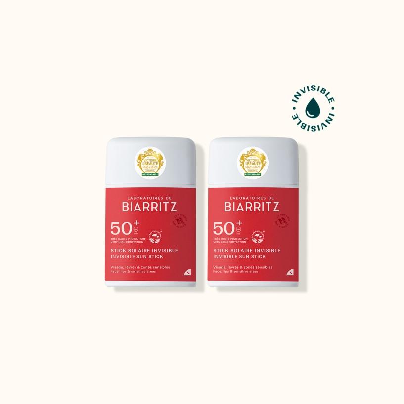 laboratoires de biarritz Duo Stick solaire invisible SPF50+