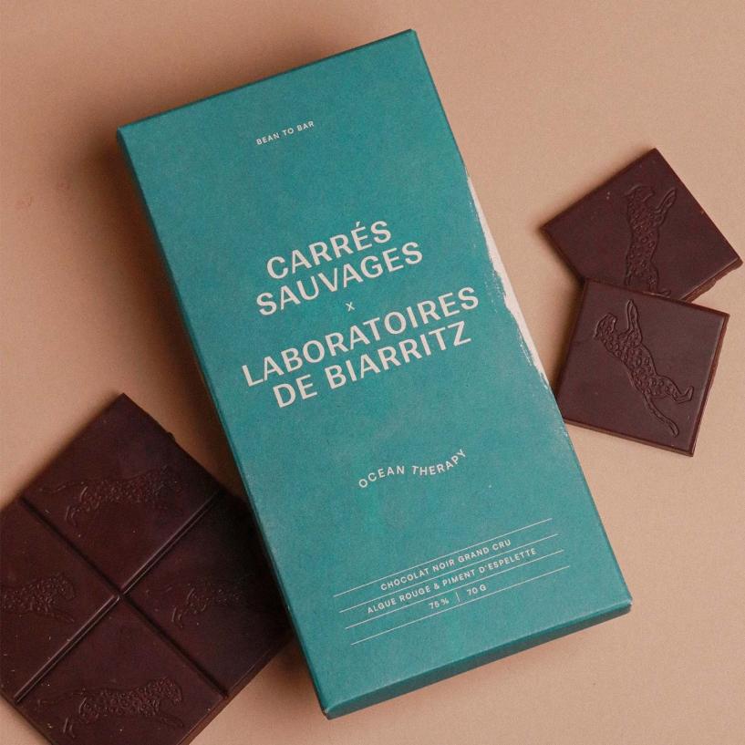Laboratoires De Biarritz Tablette De Chocolat Carrés Sauvages X Laboratoires De Biarritz