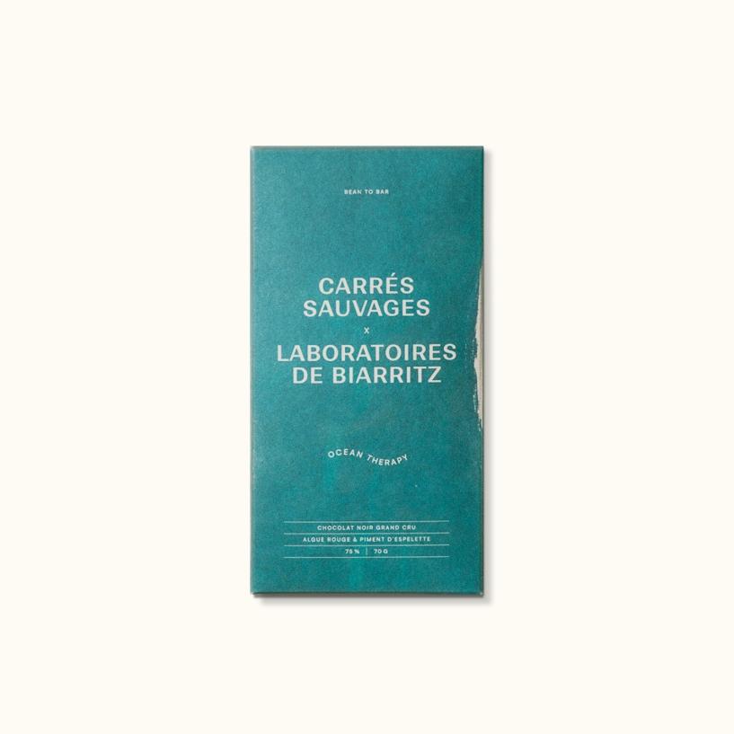 laboratoires de biarritz Tablette de chocolat Carrés Sauvages x Laboratoires de Biarritz
