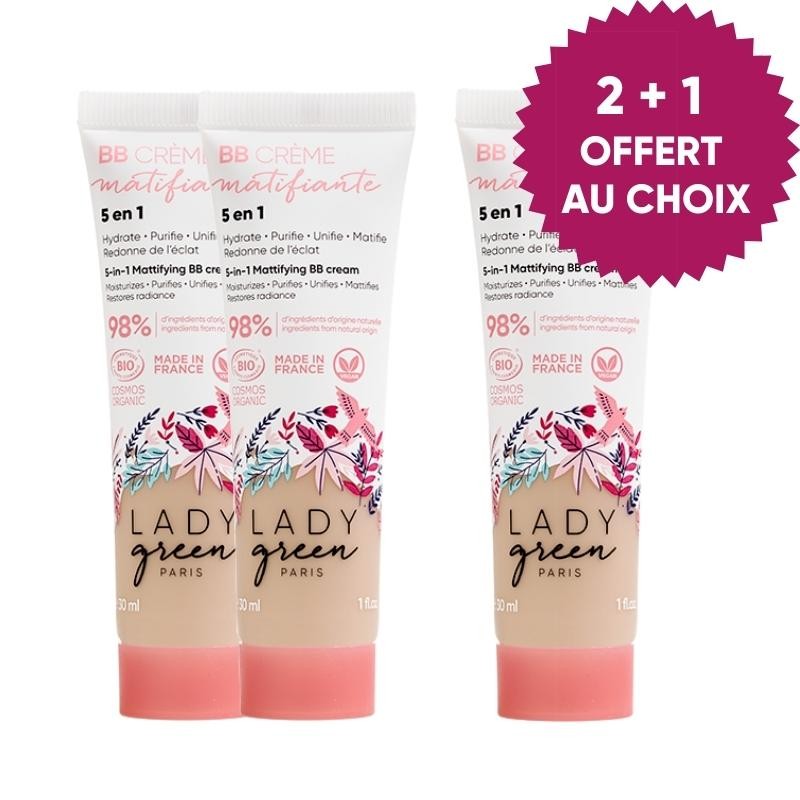 lady green 2+1 Offert au choix - BB Crème matifiante 5 en 1