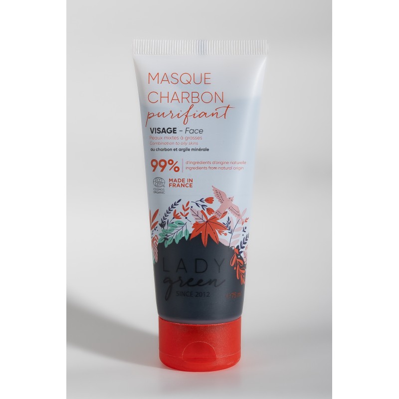 lady green Masque charbon purifiant