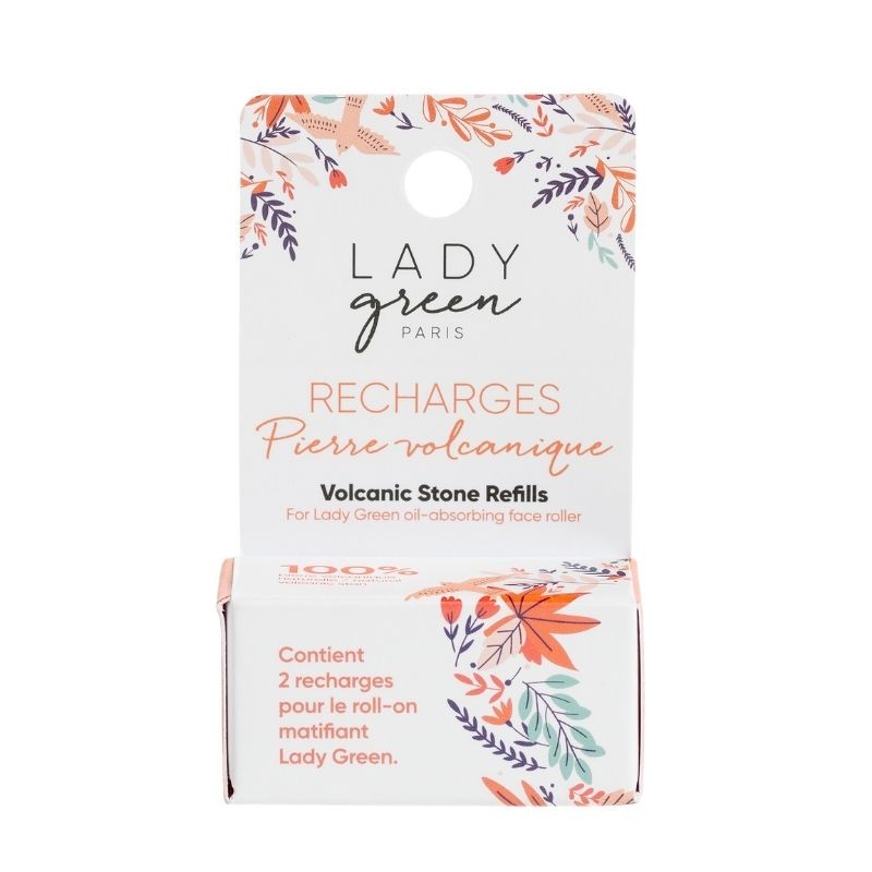 Lady Green Recharge - 2 Pierres Volcaniques (pour Le Roll-on Matifiant)