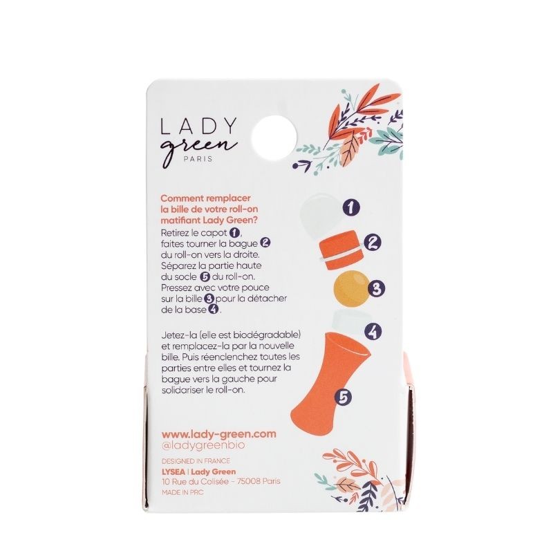 Lady Green Recharge - 2 Pierres Volcaniques (pour Le Roll-on Matifiant)