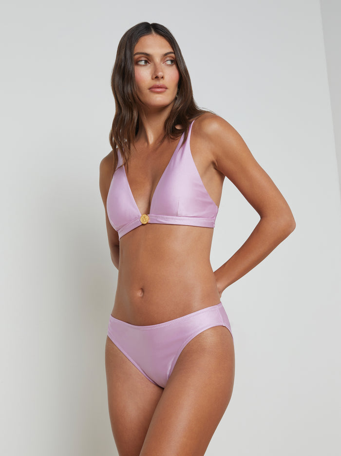 L'agence Bas De Maillot De Bain Nicole Light Violet