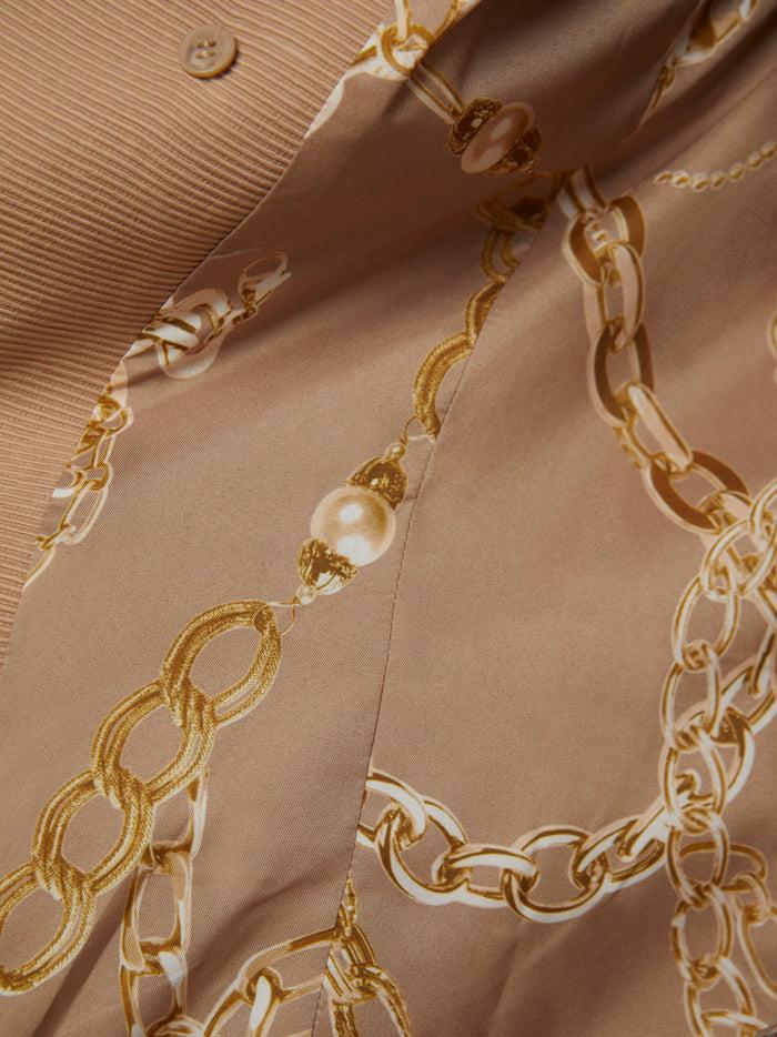 L'agence Blazer Brooke à Porter Ouvert Cappuccino/Sketch Chain