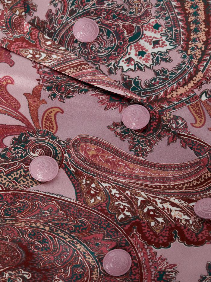L'agence Blazer En Soie Colin Mauve Multi French Paisley