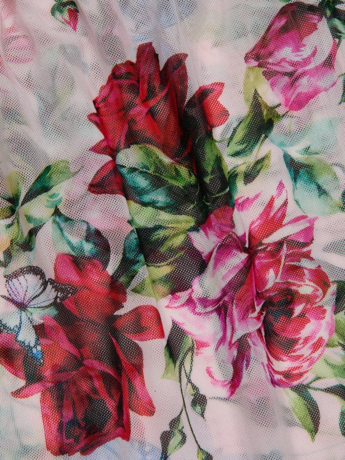 L'agence Body Peonie à épaules Dénudées Light Pink Multi Femme Rose