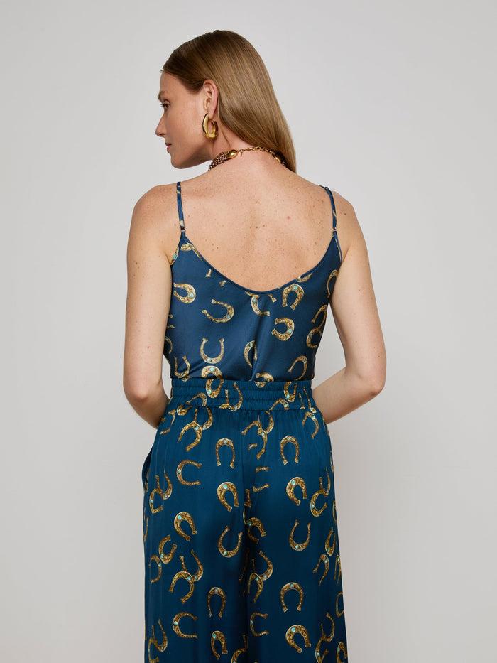 L'agence Caraco En Soie Lexi Midnight Multi Horseshoe