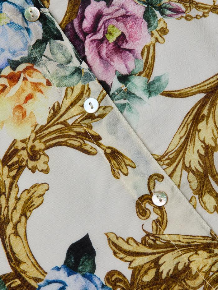 L'agence Chemisier Camille Vintage White Small Floral Baroque