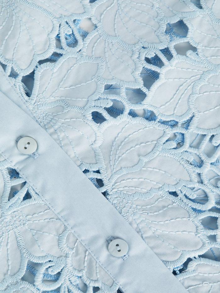 l'agence Chemisier court en dentelle Seychelle Blue Fog