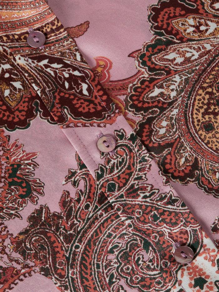L'agence Chemisier En Soie Dani Mauve Multi French Paisley