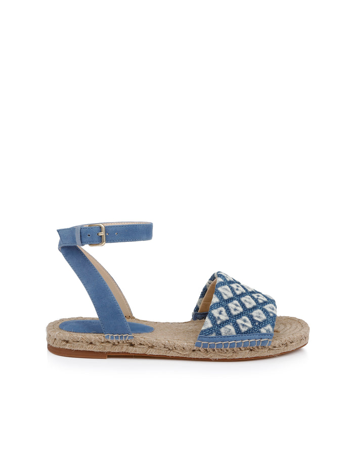 L'agence Espadrilles Multi-matières Grece Light Blue Denim