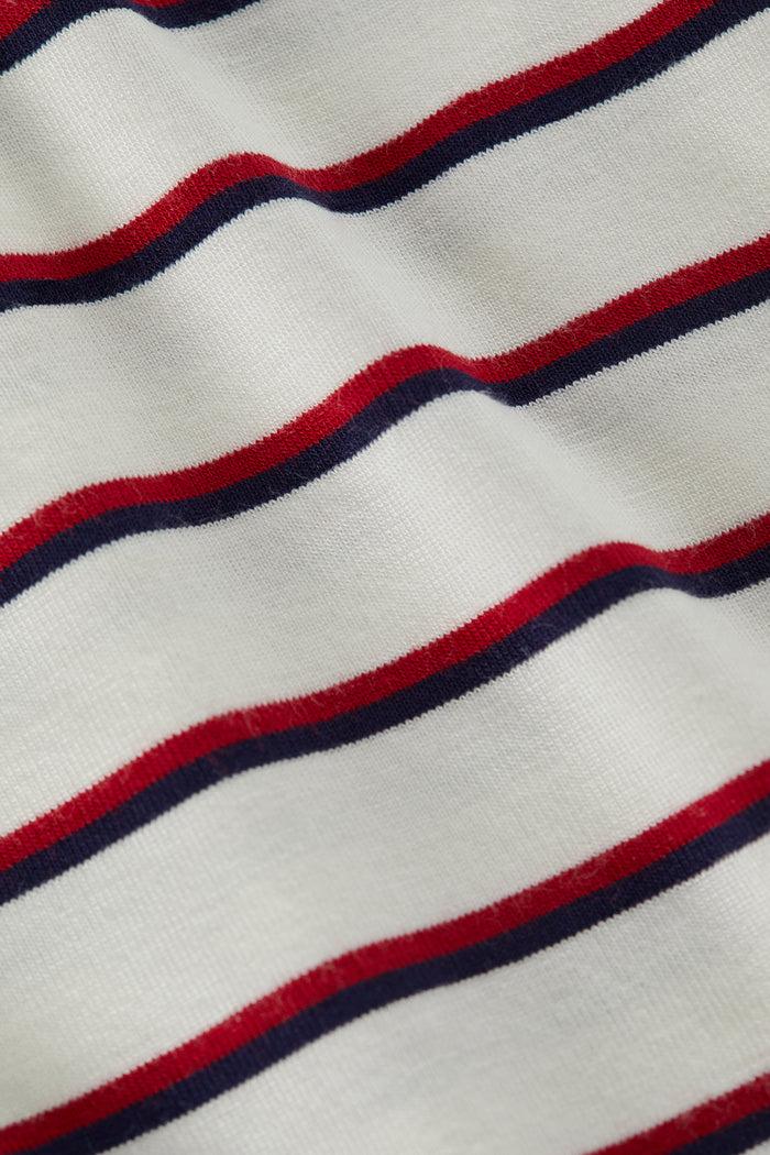 l'agence Haut rayé à col bateau Lucille Red/Navy/White Stripe