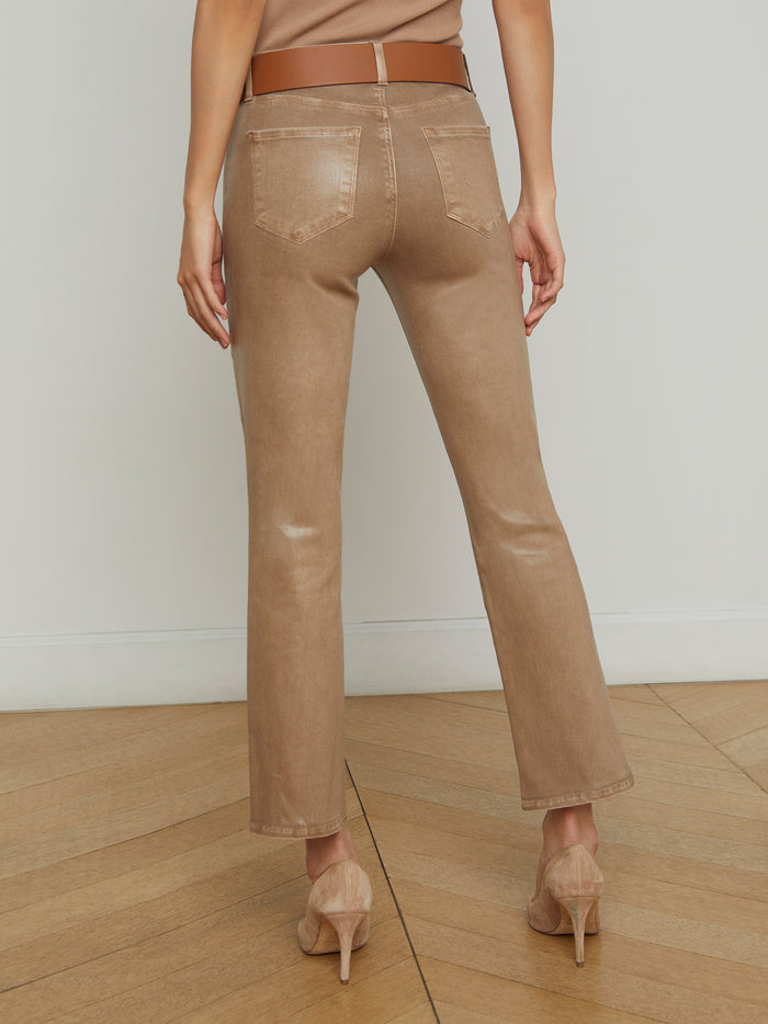 L'agence Jean 7/8 Micro Boot Enduit Tati Rye Coated