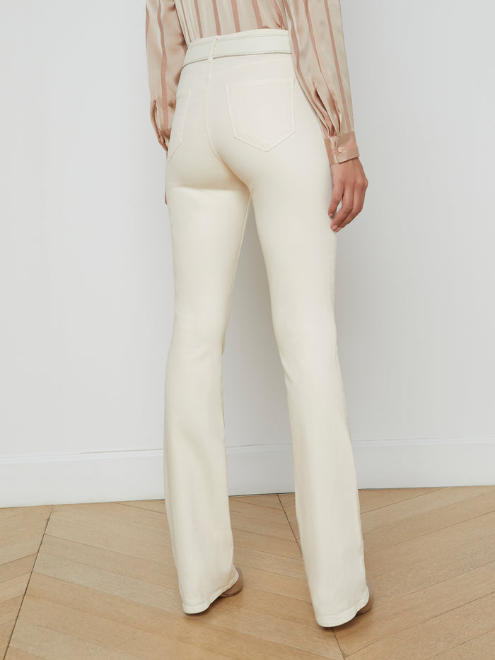 L'agence Jean Bootcut Enduit Selma French Vanilla Coated