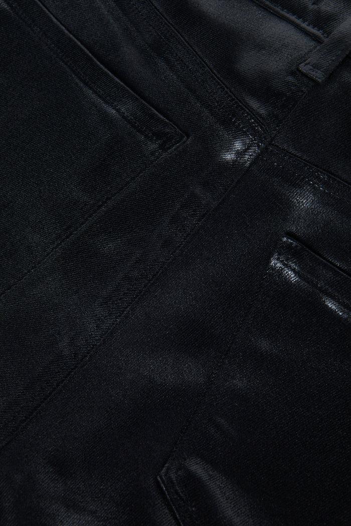 L'agence Jean Enduit Taille Basse Sneeki Noir Coated