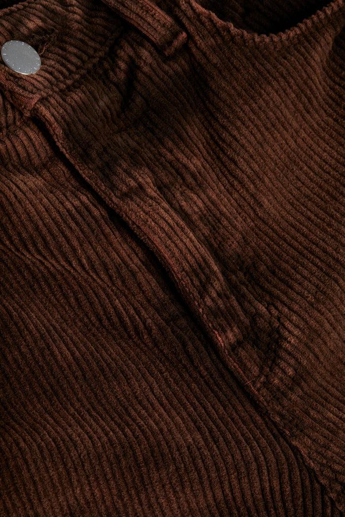 L'agence Jean Large En Velours Côtelé Scottie Saddle Brown