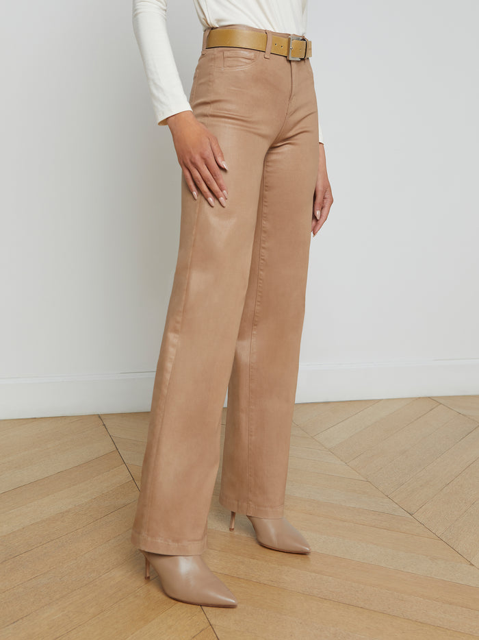 L'agence Jean Large Enduit Clayton Cappuccino Coated