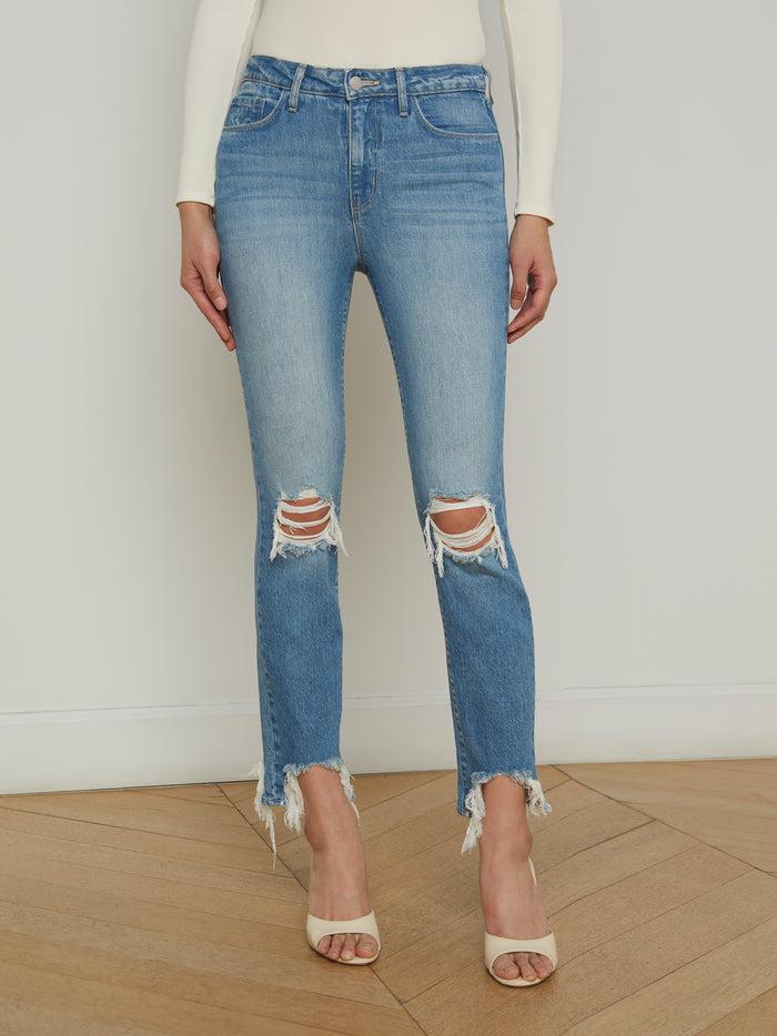 l'agence Jean skinny à effet usé High Line Calloway Destruct