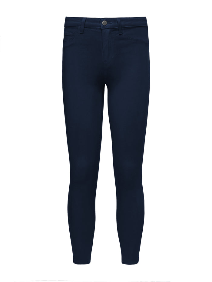 L'agence Jean Skinny Enduit 7/8 Margot Enduit Bleu Marine
