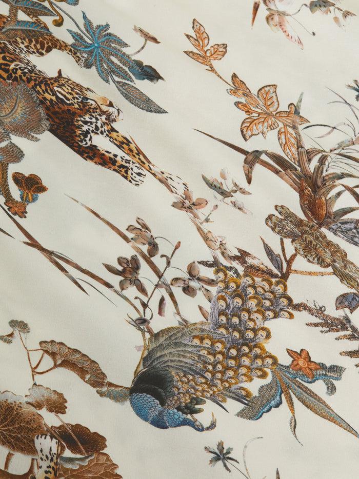 L'agence Jupe Longue Zeta Ecru Multi Tapestry Jungle Print