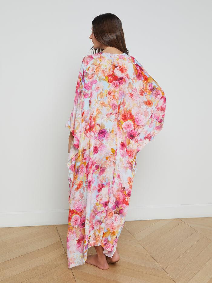 L'agence Kimono De Plage Kara Multi Soft Cloud Floral