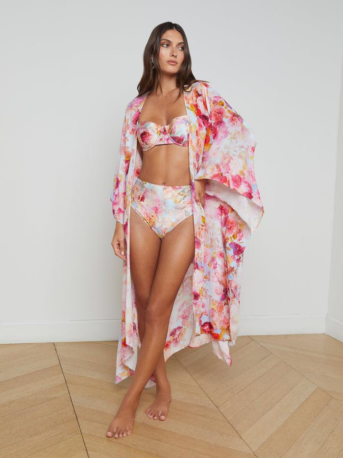 l'agence Kimono de plage Kara Multi Soft Cloud Floral