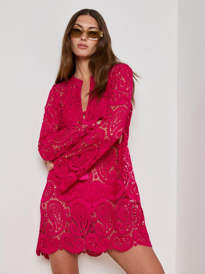 l'agence Ansley Cover-Up Dress Fuschia