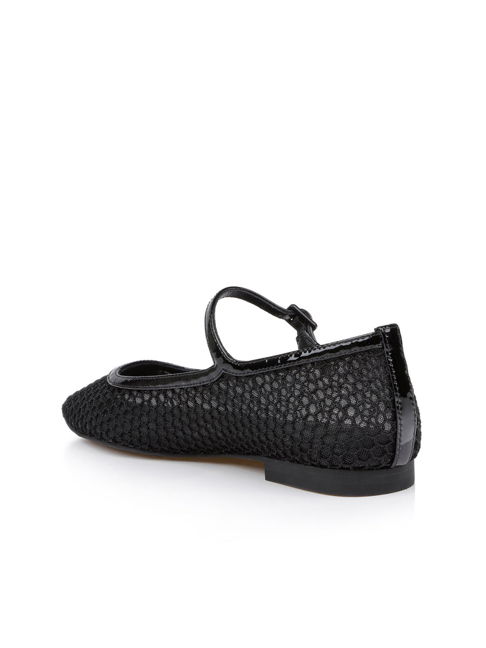 L'agence Ballerines En Mesh Grainne Black Mesh
