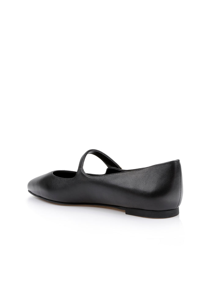 L'agence Ballerines Gersende Black Leather