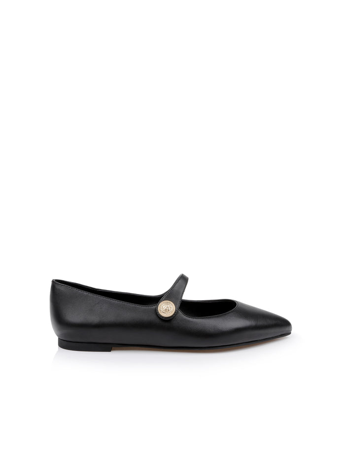 L'agence Ballerines Gersende Black Leather