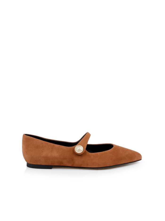 L'agence Ballerines Gersende Buckskin Suede